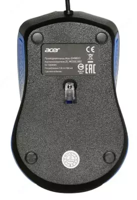 Проводная мышь "Acer" OMW011 USB (Арт. - ZL.MCEEE.002) Черная/синяя