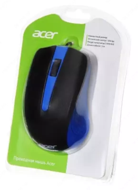 Проводная мышь "Acer" OMW011 USB (Арт. - ZL.MCEEE.002) Черная/синяя