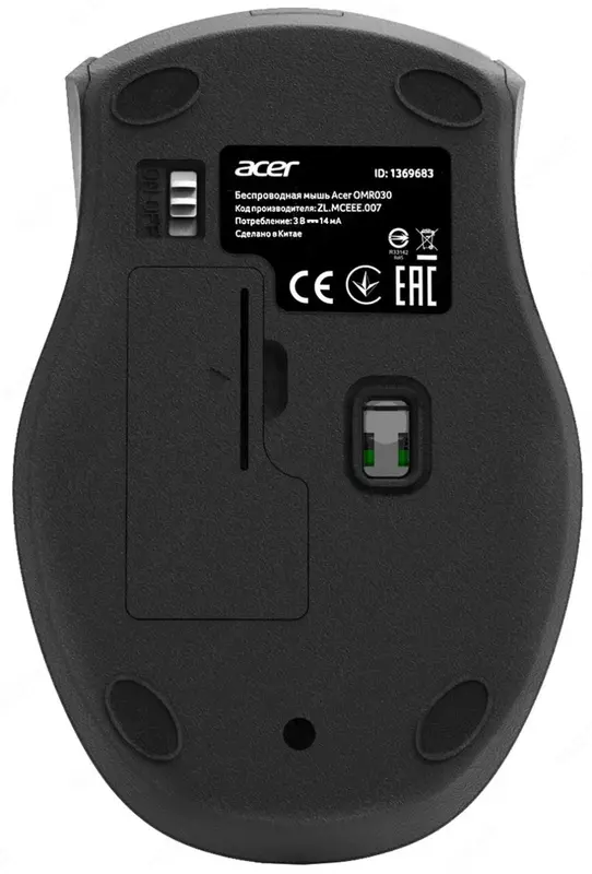 Беспроводная мышь "Acer" OMR030 WL USB (Арт. - ZL.MCEEE.007) Черная