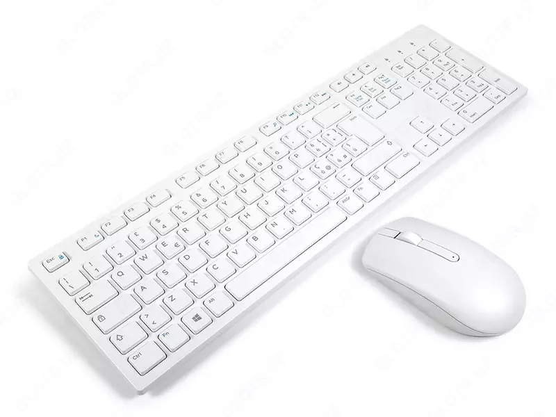 Беспроводная клавиатура и мышь "Dell" KM636 USB (Арт. - 580-ADGF) Белая