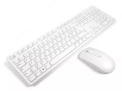 Беспроводная клавиатура и мышь "Dell" KM636 USB (Арт. - 580-ADGF) Белая