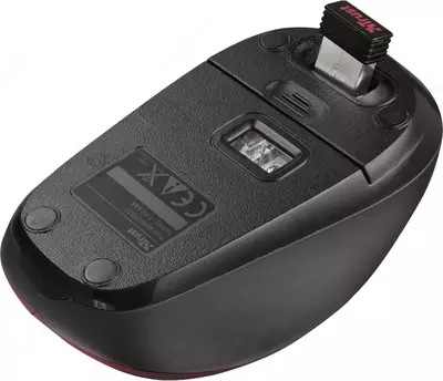 Simsiz sichqoncha "Trust" Yvi WL USB (Art. - 19522_TRUST) Qora/Qizil
