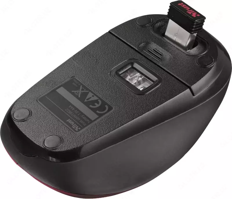 Simsiz sichqoncha "Trust" Yvi WL USB (Art. - 19522_TRUST) Qora/Qizil