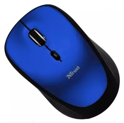Беспроводная мышь "Trust" Yvi WL USB (Арт. - 19663_TRUST) Черная/Синяя