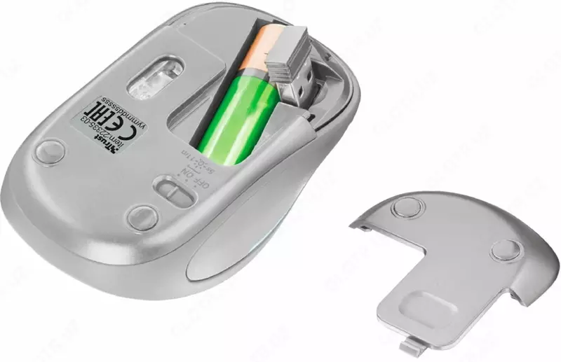 Simsiz sichqoncha "Trust" YVI FX WL USB (Art. - 22335_TRUST) Oq/Kulrang