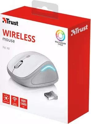 Simsiz sichqoncha "Trust" YVI FX WL USB (Art. - 22335_TRUST) Oq/Kulrang