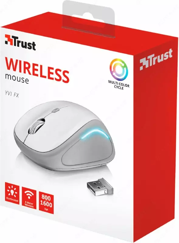 Simsiz sichqoncha "Trust" YVI FX WL USB (Art. - 22335_TRUST) Oq/Kulrang