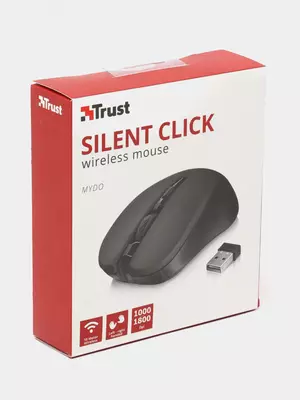 Беспроводная мышь "Trust" Mydo Silent WL USB (Арт. - 21869_TRUST) Черная