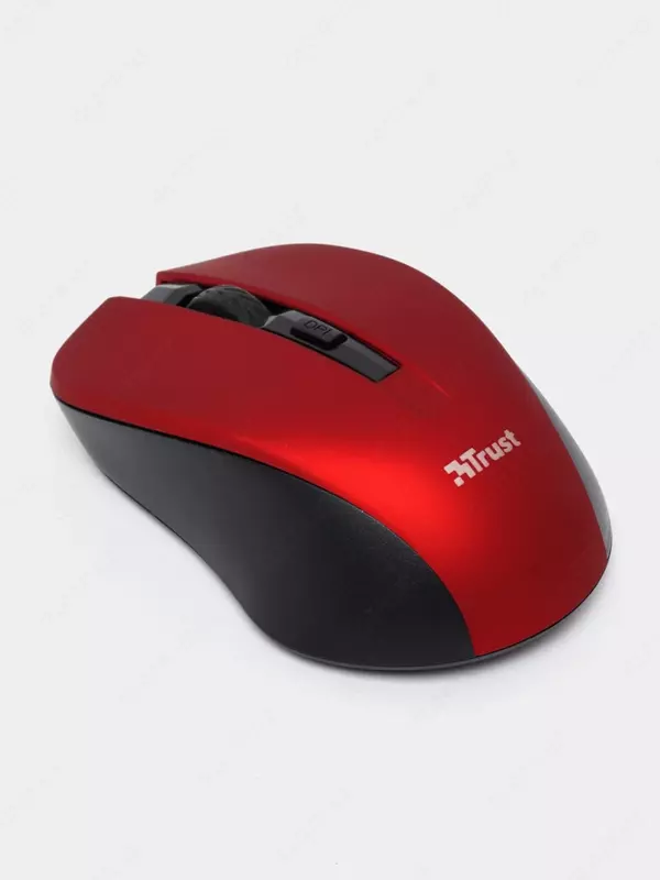 Беспроводная мышь "Trust" Mydo Silent WL USB (Арт. - 21871_TRUST) Черная/Красная