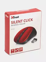 Simsiz sichqoncha "Trust" Mydo Silent WL USB (Art. - 21871_TRUST) Qora/Qizil Chakana savdo