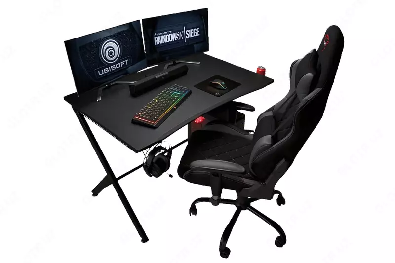 O'yin kompyuter stoli "Trust" GXT 711 Dominius (Art. - 22523_TRUST) Qora