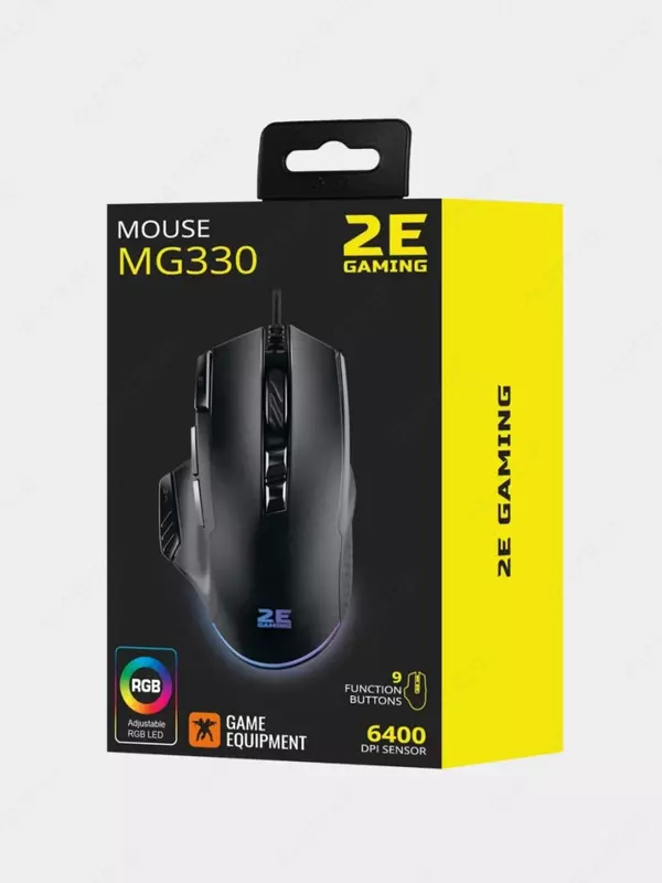 Проводная игровая мышь "2Е GAMING" MG330 RGB, USB (Арт. - 2E-MG330UB) Черная
