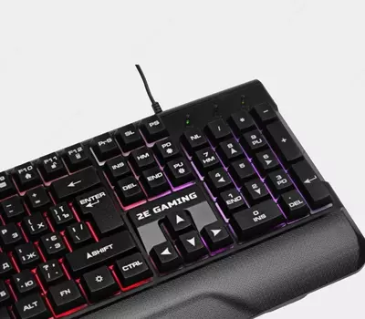 Simli o'yin klaviaturasi "2E GAMING" KG310 LED USB (Art. - 2E-KG310UB) Qora