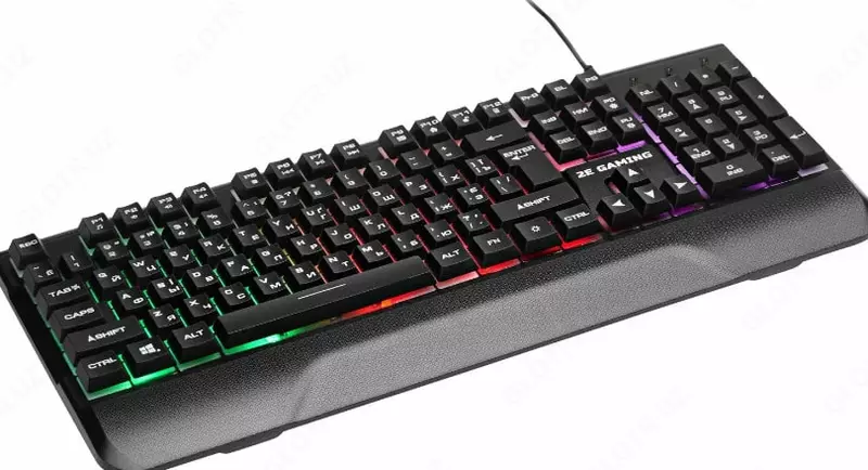 Simli o'yin klaviaturasi "2E GAMING" KG310 LED USB (Art. - 2E-KG310UB) Qora