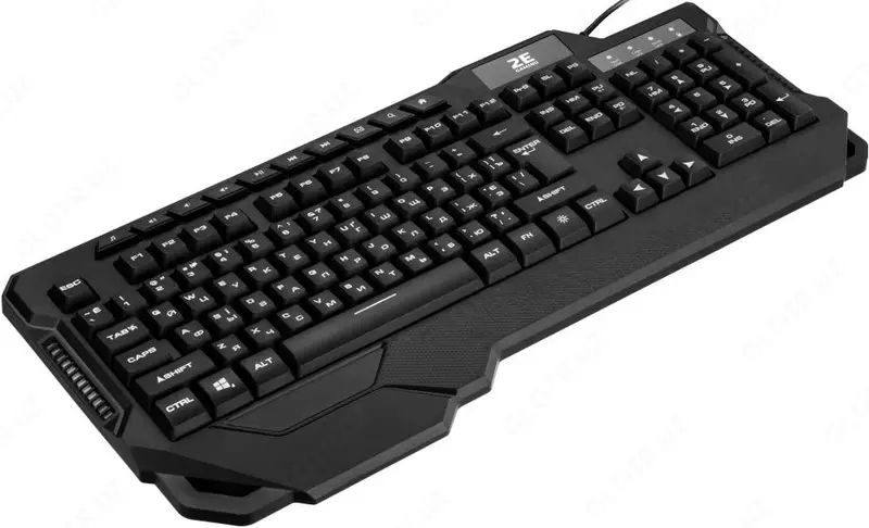 Simli o'yin klaviaturasi "2E GAMING" KG340 LED USB (Art. - 2E-KG340UBK) Qora