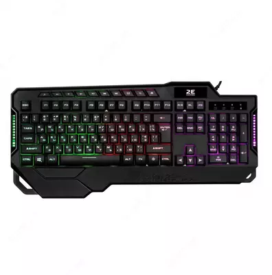 Simli o'yin klaviaturasi "2E GAMING" KG340 LED USB (Art. - 2E-KG340UBK) Qora