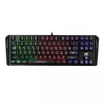 Simli o'yin klaviaturasi "2E GAMING" KG355 LED USB (Art. - 2E-KG355UBK) Qora