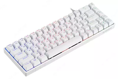 Simli o'yin klaviaturasi "2E GAMING" Gateron KG370 RGB USB (Art. - 2E-KG370UWT-BR) Oq