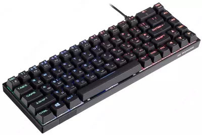 Simli o'yin klaviaturasi "2E GAMING" Gateron KG370 RGB USB (Art. № - 2E-KG370UBK-RD) Qora