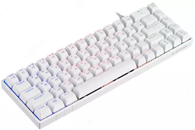 Simli o'yin klaviaturasi "2E GAMING" Gateron KG370 RGB USB (Art. № - 2E-KG370UWT-RD) Oq