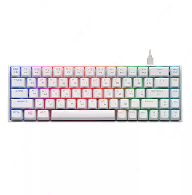 Simli o'yin klaviaturasi "2E GAMING" Gateron KG370 RGB USB (Art. № - 2E-KG370UWT-RD) Oq