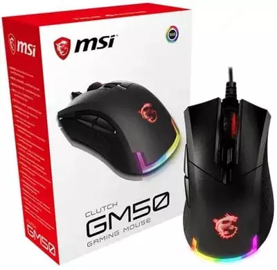 Проводная игровая мышь "MSI" Clutch GM50, USB (Арт. - S12-0400C60-PA3) Черная