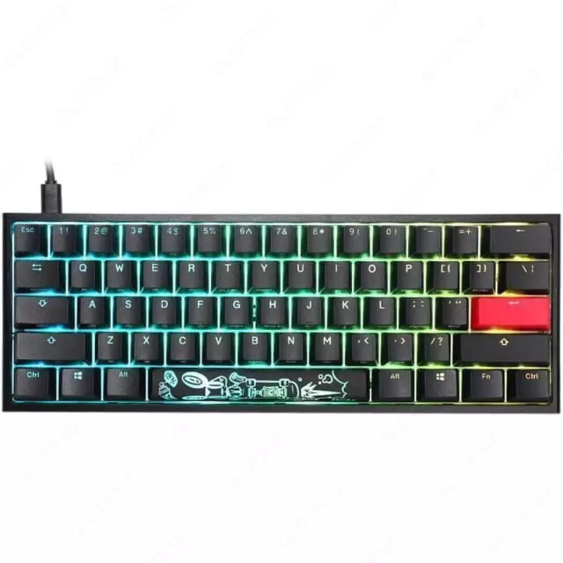 Проводная игровая клавиатура "Ducky" Mecha Mini, RGB/LED, USB (Арт. - DKME2061ST-RURALAAT1) Черная