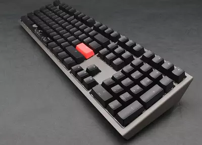 Проводная игровая клавиатура "Ducky" Shine 7, RGB/LED, USB (Арт. - DKSH1808ST-RURALAHT1) Серебристая/Черная