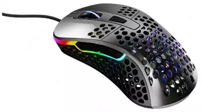 Проводная игровая мышь "Xtrfy" M4, RGB, USB (Арт. - XG-M4-RGB-GLOSSY) Серый глянец