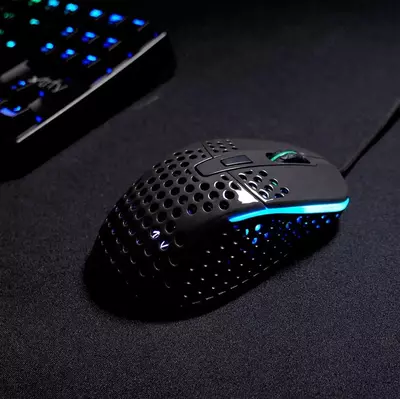 Проводная игровая мышь "Xtrfy" M4, RGB, USB (Арт. - XG-M4-RGB-GLOSSY) Серый глянец