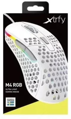 Проводная игровая мышь "Xtrfy" M4, RGB, USB (Арт. - XG-M4-RGB-WHITE) Белая