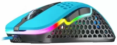 Проводная игровая мышь "Xtrfy" M4, RGB, USB (Арт. - XG-M4-RGB-BLUE) Голубая/серая
