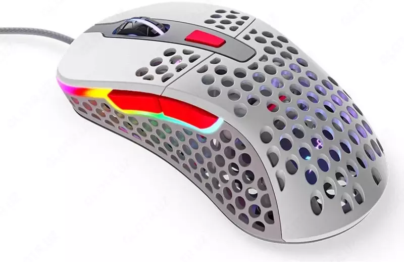 Проводная игровая мышь "Xtrfy" M4, RGB, USB (Арт. - XG-M4-RGB-RETRO) Ретро/белая