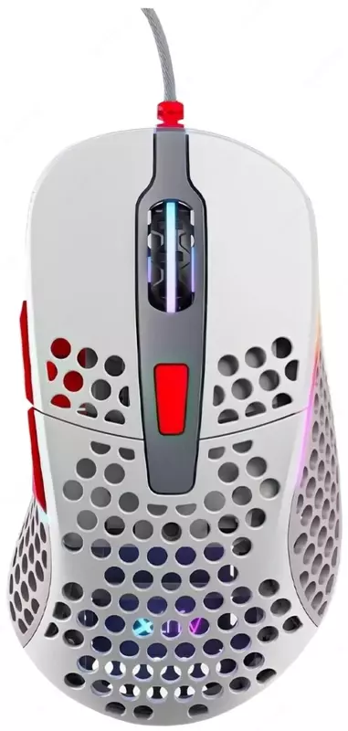 Проводная игровая мышь "Xtrfy" M4, RGB, USB (Арт. - XG-M4-RGB-RETRO) Ретро/белая