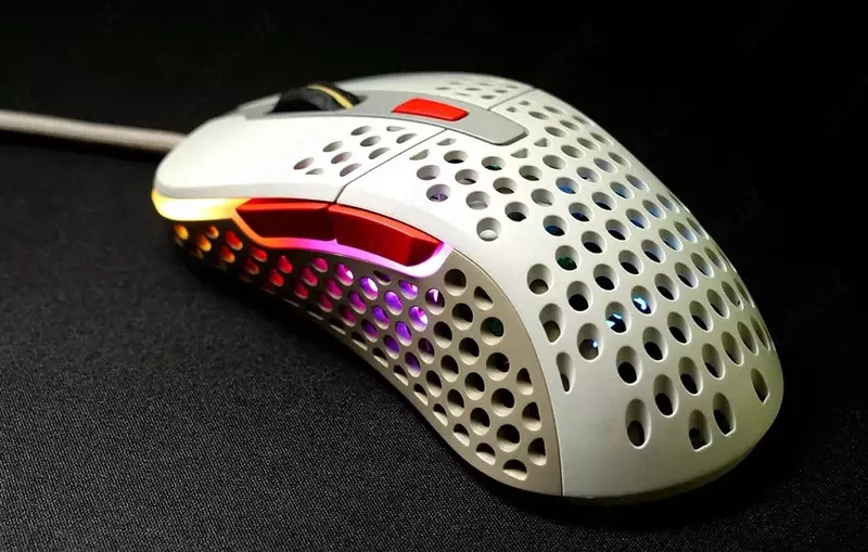 Проводная игровая мышь "Xtrfy" M4, RGB, USB (Арт. - XG-M4-RGB-RETRO) Ретро/белая