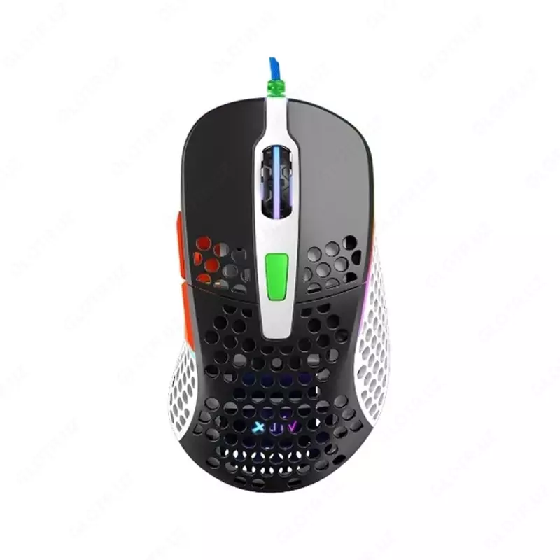 Проводная игровая мышь "Xtrfy" M4, RGB, USB (Арт. - XG-M4-RGB-STREET) Черная/белая