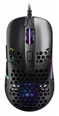 Simli o'yin sichqonchasi "Xtrfy" M42, RGB, USB (Art. - XG-M42-RGB-BLACK) Qora