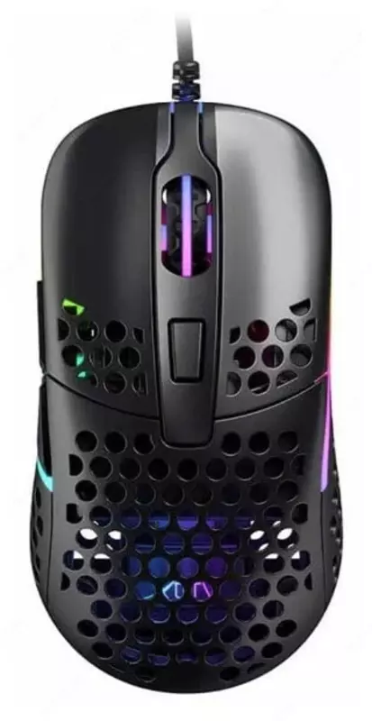Simli o'yin sichqonchasi "Xtrfy" M42, RGB, USB (Art. - XG-M42-RGB-BLACK) Qora