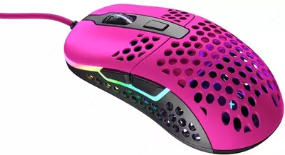 Проводная игровая мышь "Xtrfy" M42, RGB, USB (Арт. - XG-M42-RGB-PINK) Розовая/серая