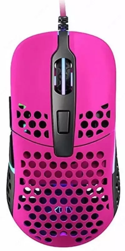 Проводная игровая мышь "Xtrfy" M42, RGB, USB (Арт. - XG-M42-RGB-PINK) Розовая/серая