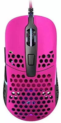 Проводная игровая мышь "Xtrfy" M42, RGB, USB (Арт. - XG-M42-RGB-PINK) Розовая/серая