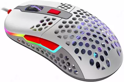 Simli o‘yin sichqoni "Xtrfy" M42, RGB, USB (Art. - XG-M42-RGB-RETRO) Retro/oq