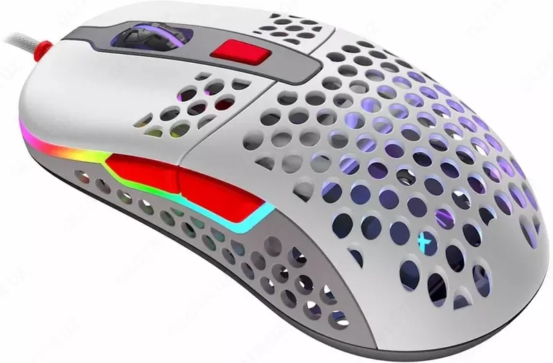 Проводная игровая мышь "Xtrfy" M42, RGB, USB (Арт. - XG-M42-RGB-RETRO) Ретро/белая