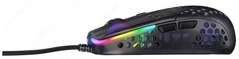 Simli o'yin sichqonchasi "Xtrfy" MZ1, RGB, USB (Art. - XG-MZ1-RGB) Qora