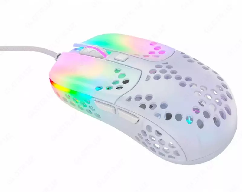 Проводная игровая мышь "Xtrfy" MZ1, RGB, USB (Арт. - XG-MZ1-WHITE-RGB) Белая