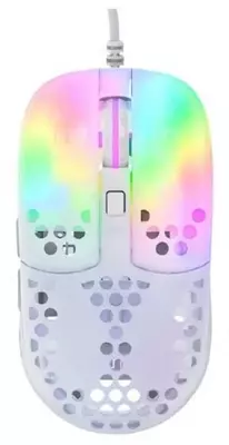 Проводная игровая мышь "Xtrfy" MZ1, RGB, USB (Арт. - XG-MZ1-WHITE-RGB) Белая