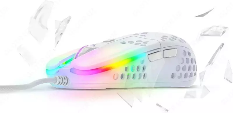Проводная игровая мышь "Xtrfy" MZ1, RGB, USB (Арт. - XG-MZ1-WHITE-RGB) Белая