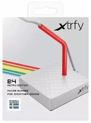 Держатель кабеля мыши "Xtrfy" B4 (Арт. - XG-B4-RETRO) Ретро/Белый Только в розницу