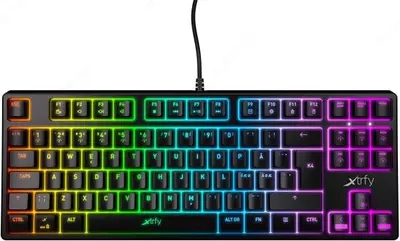 Проводная игровая клавиатура "Xtrfy" K4, TKL, RGB, USB (Арт. - XG-K4-RGB-TKL-R-RUS) Черная