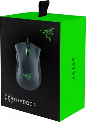 Simli o'yin sichqonchasi "Razer" DeathAdder Essential, USB, RGB (Art. - RZ01-03850100-R3M1) Qora